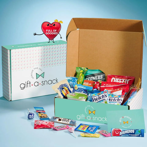 Snack Box Variety Pack Care Package + Greeting Card (60 Count)