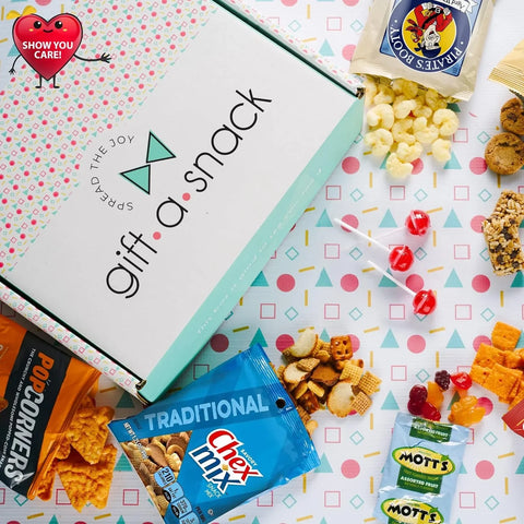 Snack Box Variety Pack Care Package + Greeting Card (50 Count)