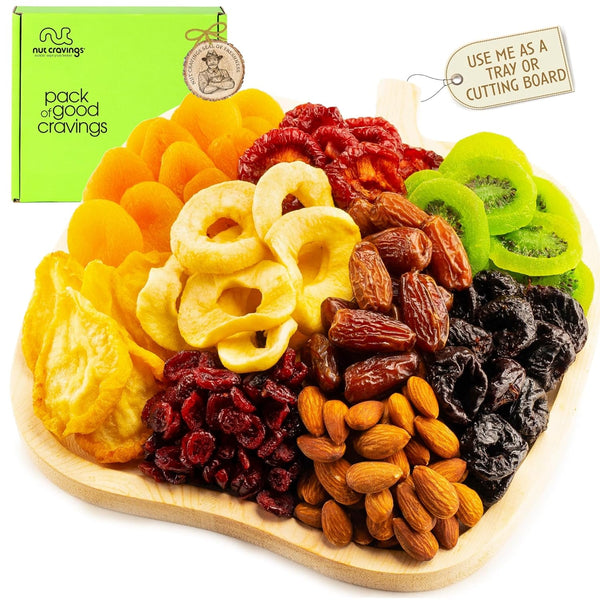Gourmet Collection -  Candies & Dried Fruit Nuts Gift Basket with Happy Easter Ribbon, Candy Filled Egg + Bunny (4 Piece Assortment)