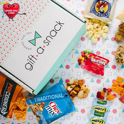 Healthy Snack Box Care Package + Greeting Card (30 Count) 