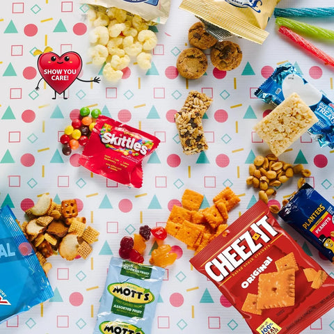Tower Snack Box Variety Pack Care Package + Greeting Card (40 Count) 